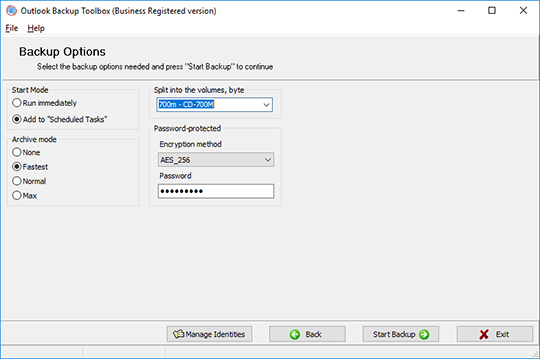 備份電子郵件 outlook