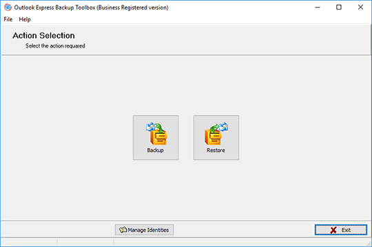 從備份副本還原 outlook express 電子郵件