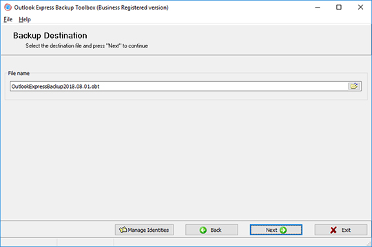 下載軟體還原 Outlook Express 中的資料