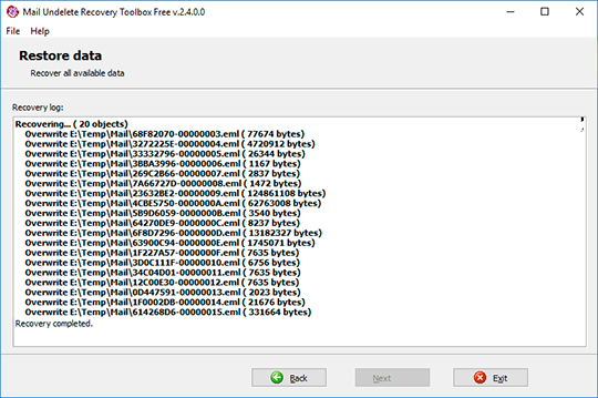 還原已刪除的聯絡人 Windows Live Mail