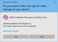 免费解删工具 Windows Mail 邮件