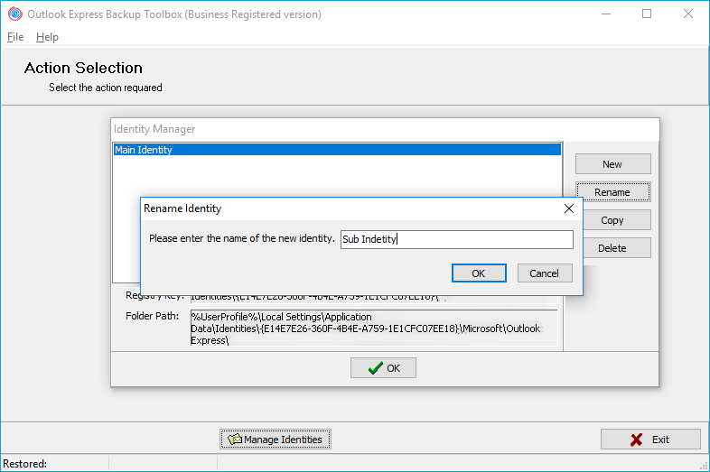 重命名现有标识