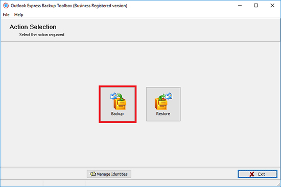 how to back up passwords outlook express