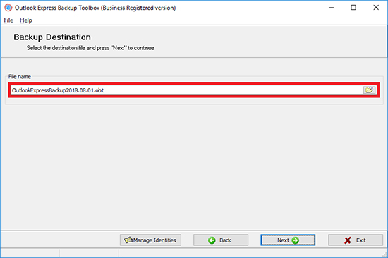 restore data from outlook express