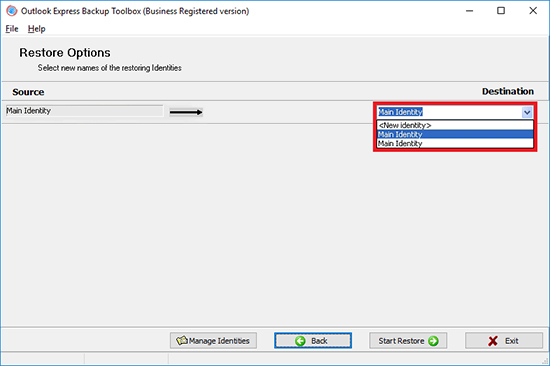 backup copy of outlook express folders